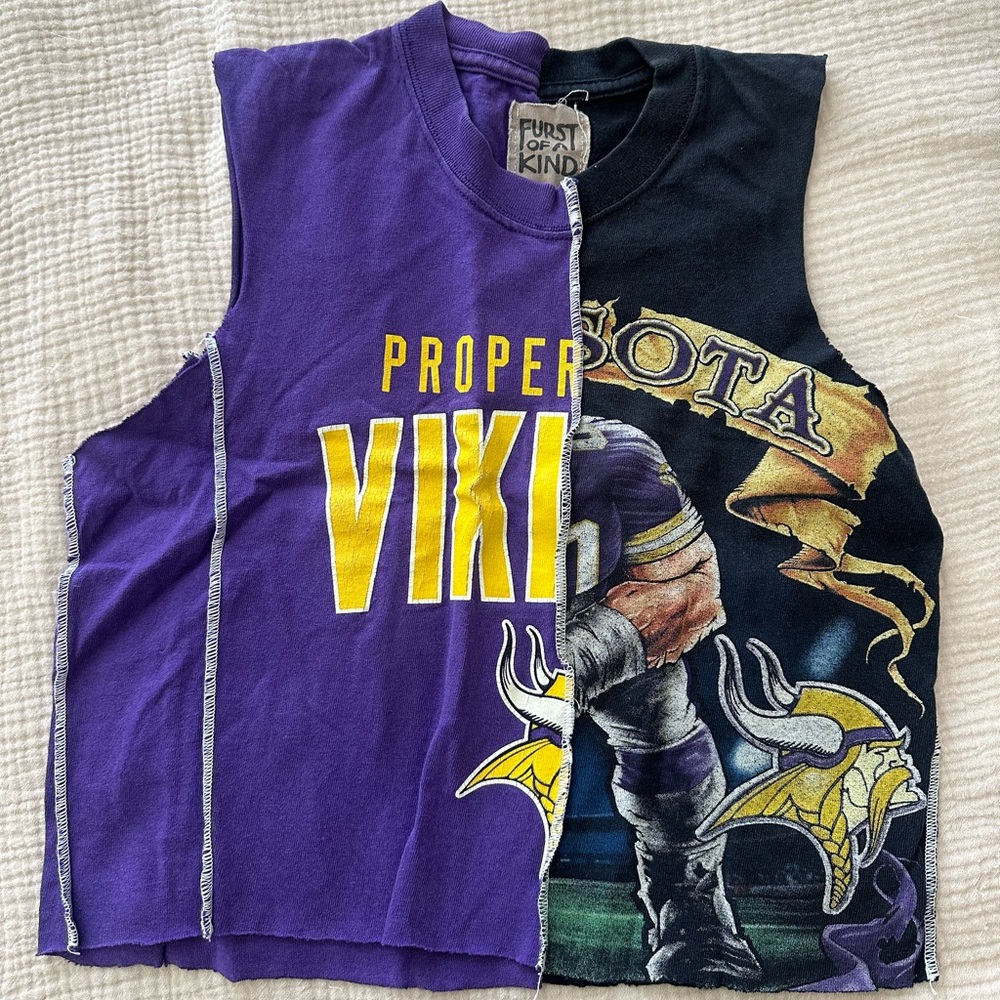 Minnesota Vikings vintage crop top
